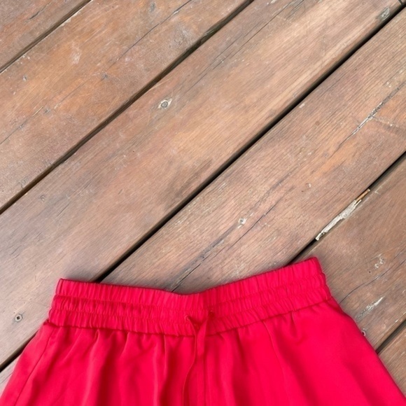 Sunday Best Red Chiffon Drawstring Shorts - Picture 6 of 12